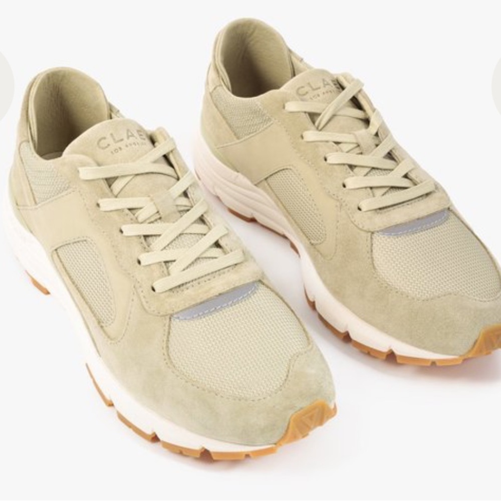 NIB Clae Edwin Aloe Green Sneakers